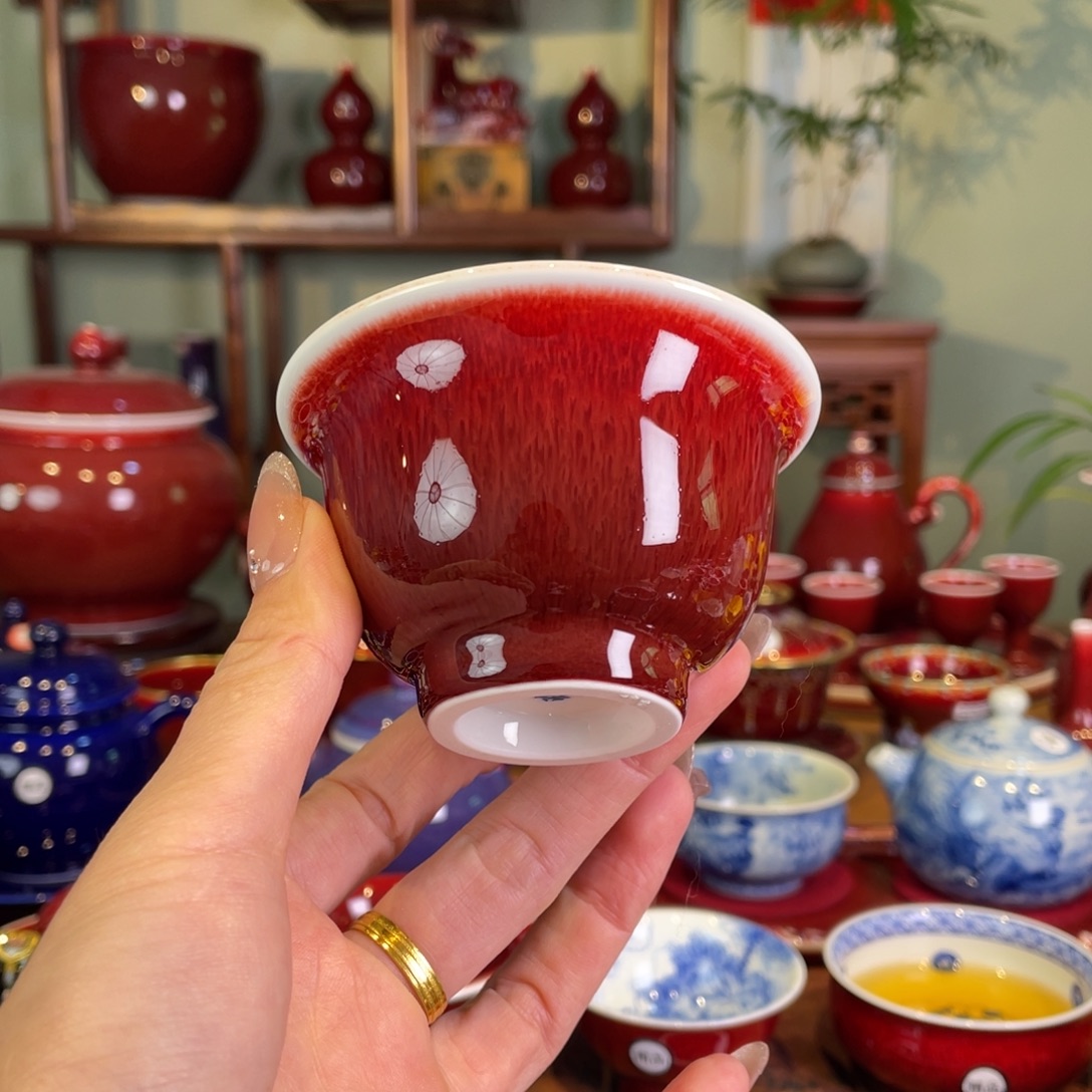 ****清欢雅玩原矿郎红福利小压手杯