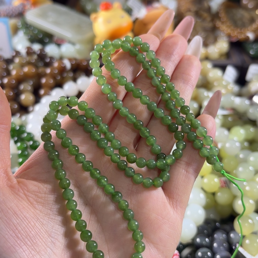 和田玉未镶嵌手链206