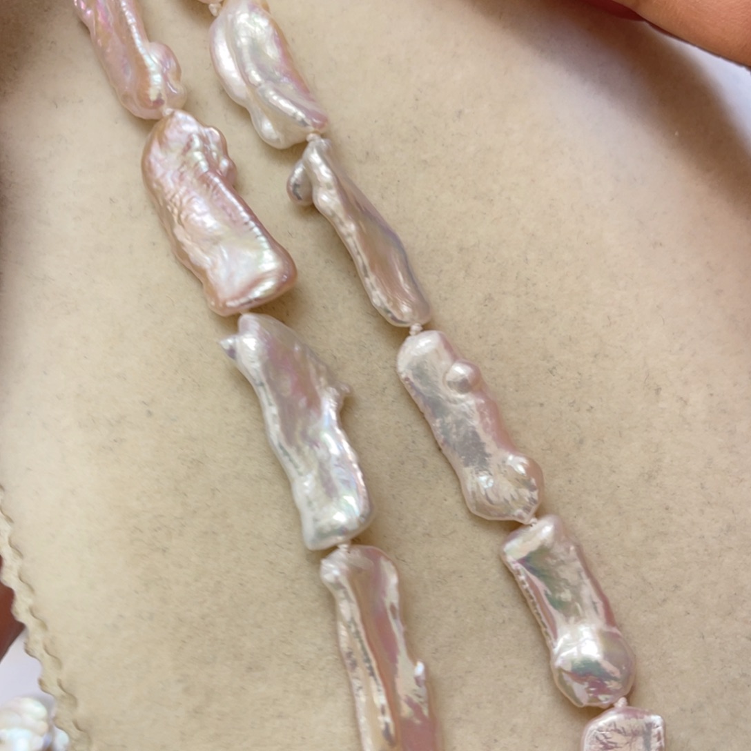 淡水珍珠颈饰银S925镶嵌