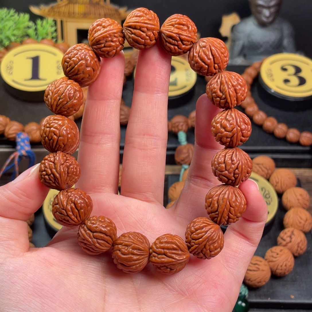 吊坠桃核荔枝纹17