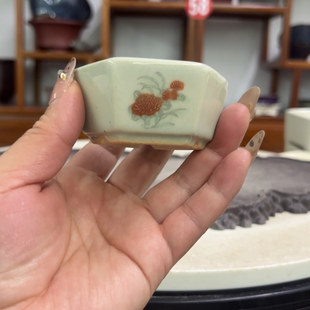 紫砂花盆3.5-6瑕疵。。。