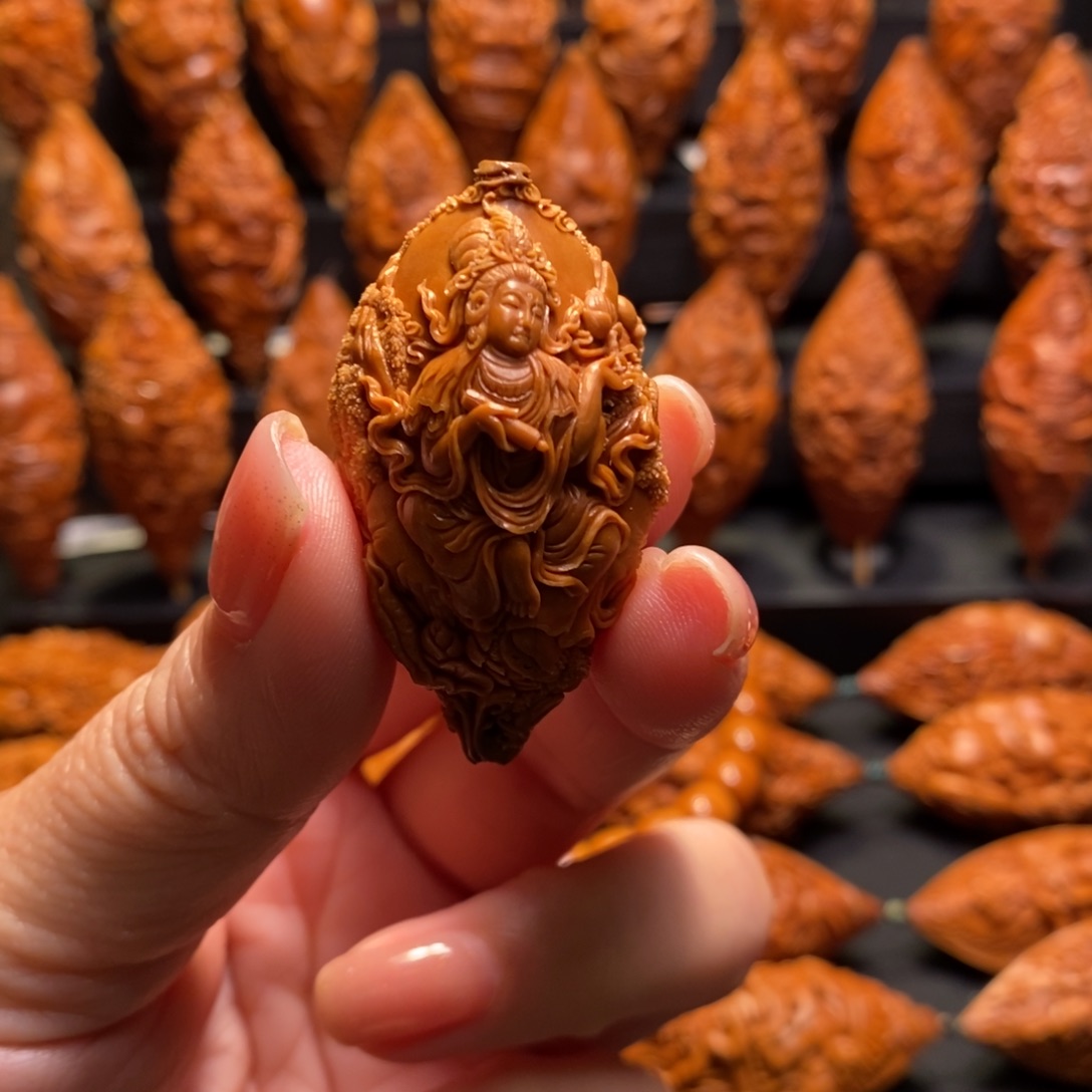 黑***钓手串/手链橄榄核风景普贤