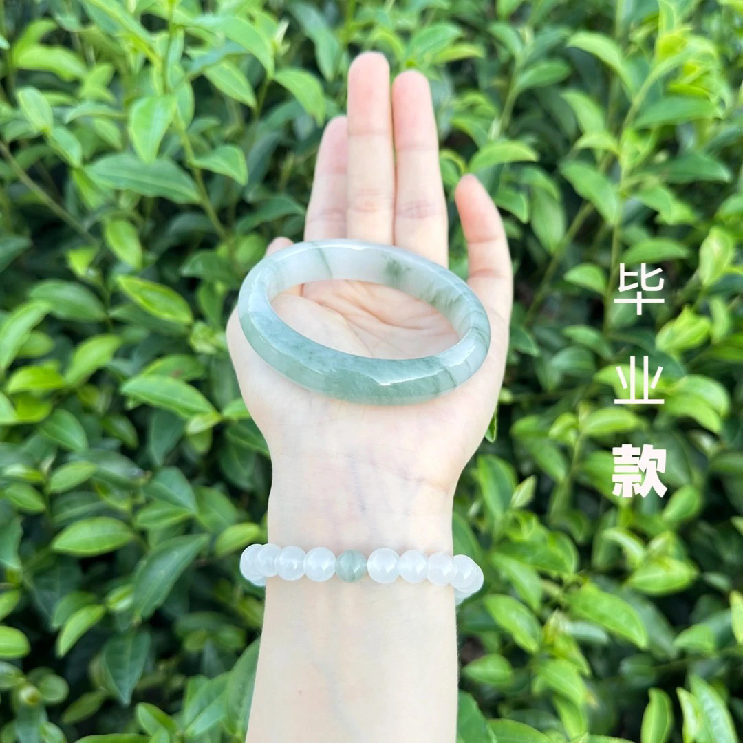 非金属布艺手镯 新疆玉石天山翠气质款绝美冰透毕业款手镯