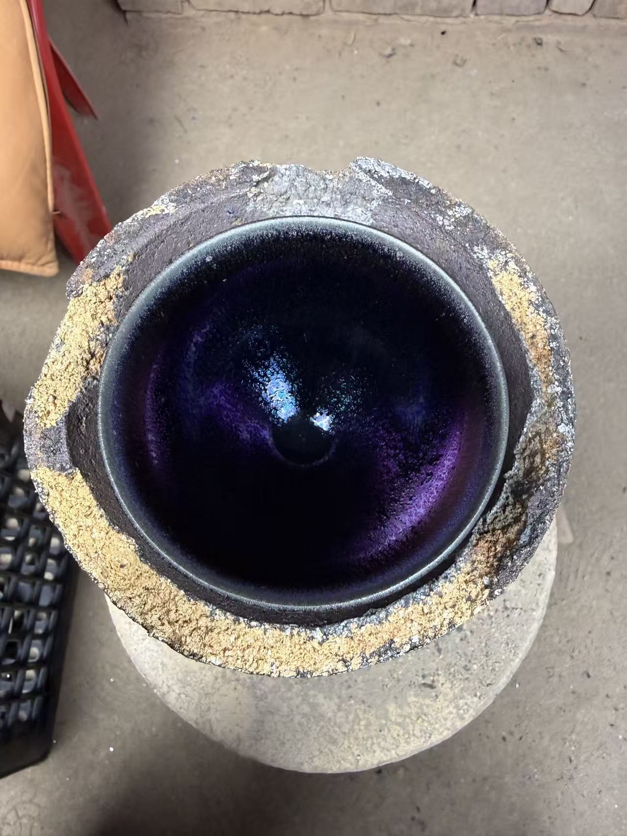 建盏主人杯【彩麒麟】电烧专用茶具