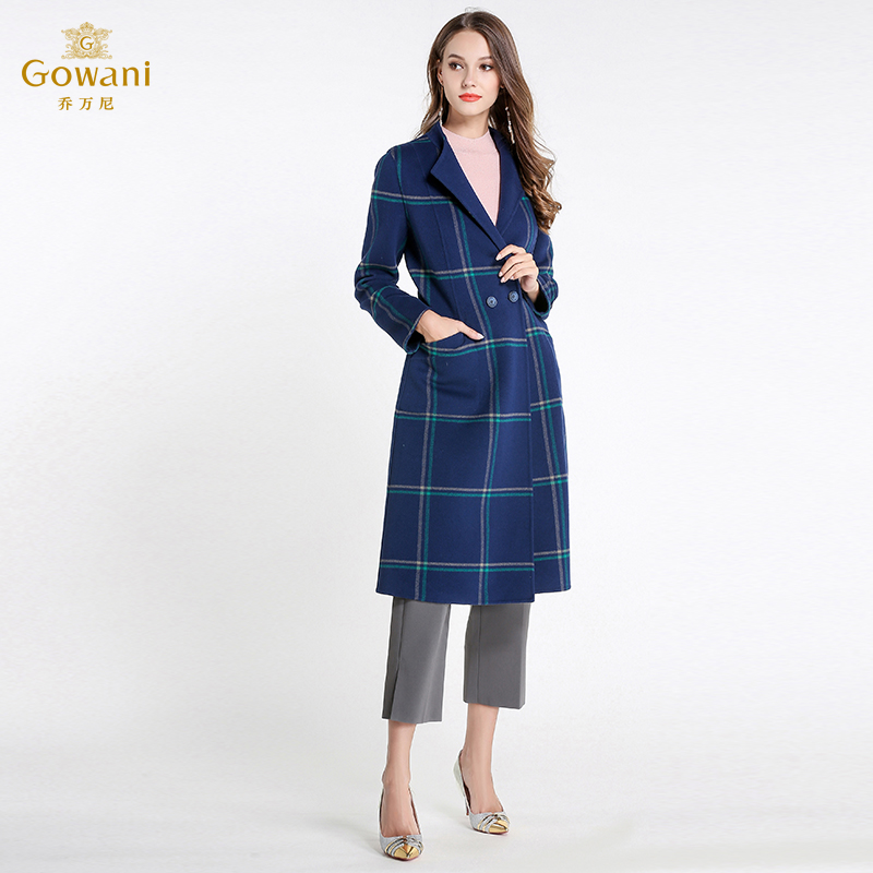 乔万尼冬季毛呢大衣女中长款修身显瘦气质保暖羊毛呢外套EL4A536