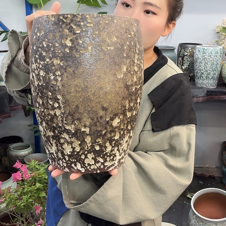 22×34 -粗陶花盆有孔-买买买