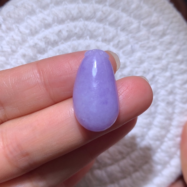 翡翠颈饰未镶嵌红紫福瓜