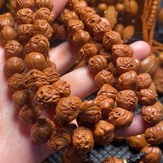 橄榄核吊坠桃单108罗汉