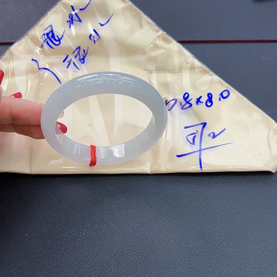 翡翠手镯未镶嵌婧**?天然缅甸a货翡翠 