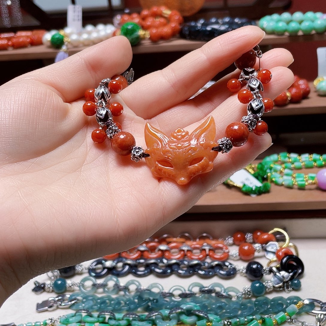 翡翠未镶嵌手链饰品