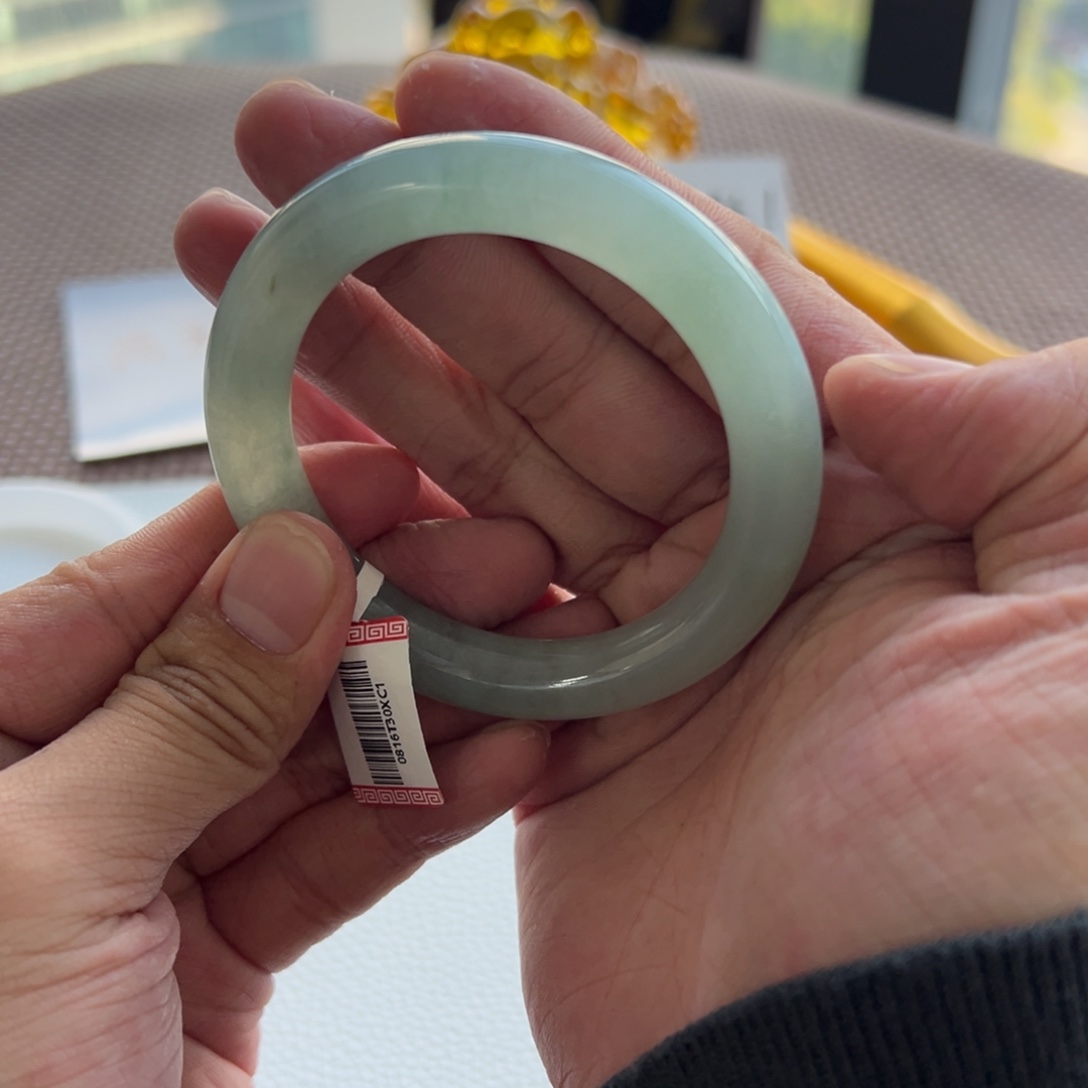 翡翠未镶嵌手镯17号 53