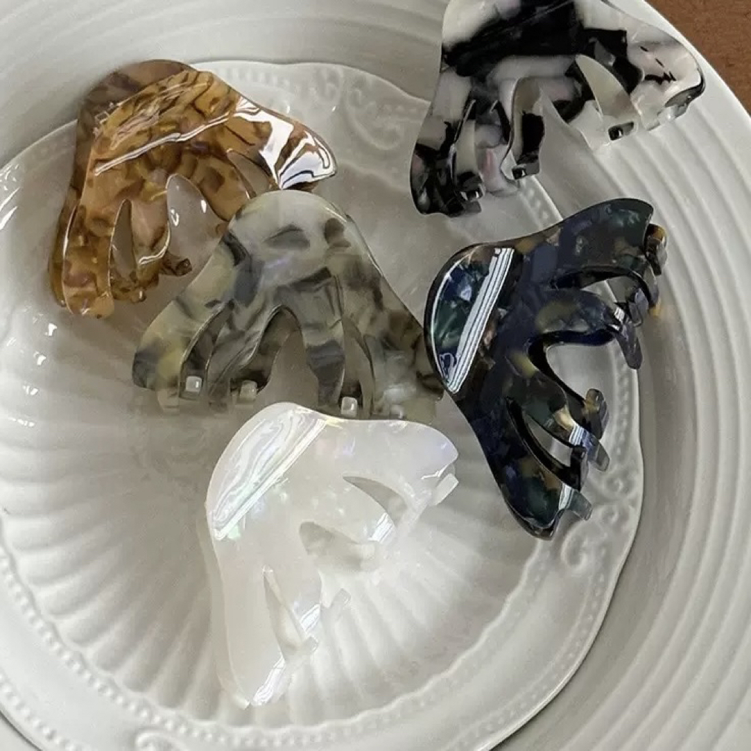 韩系高级简约三角款醋酸小抓夹