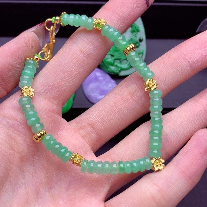 翡翠未镶嵌手链手串