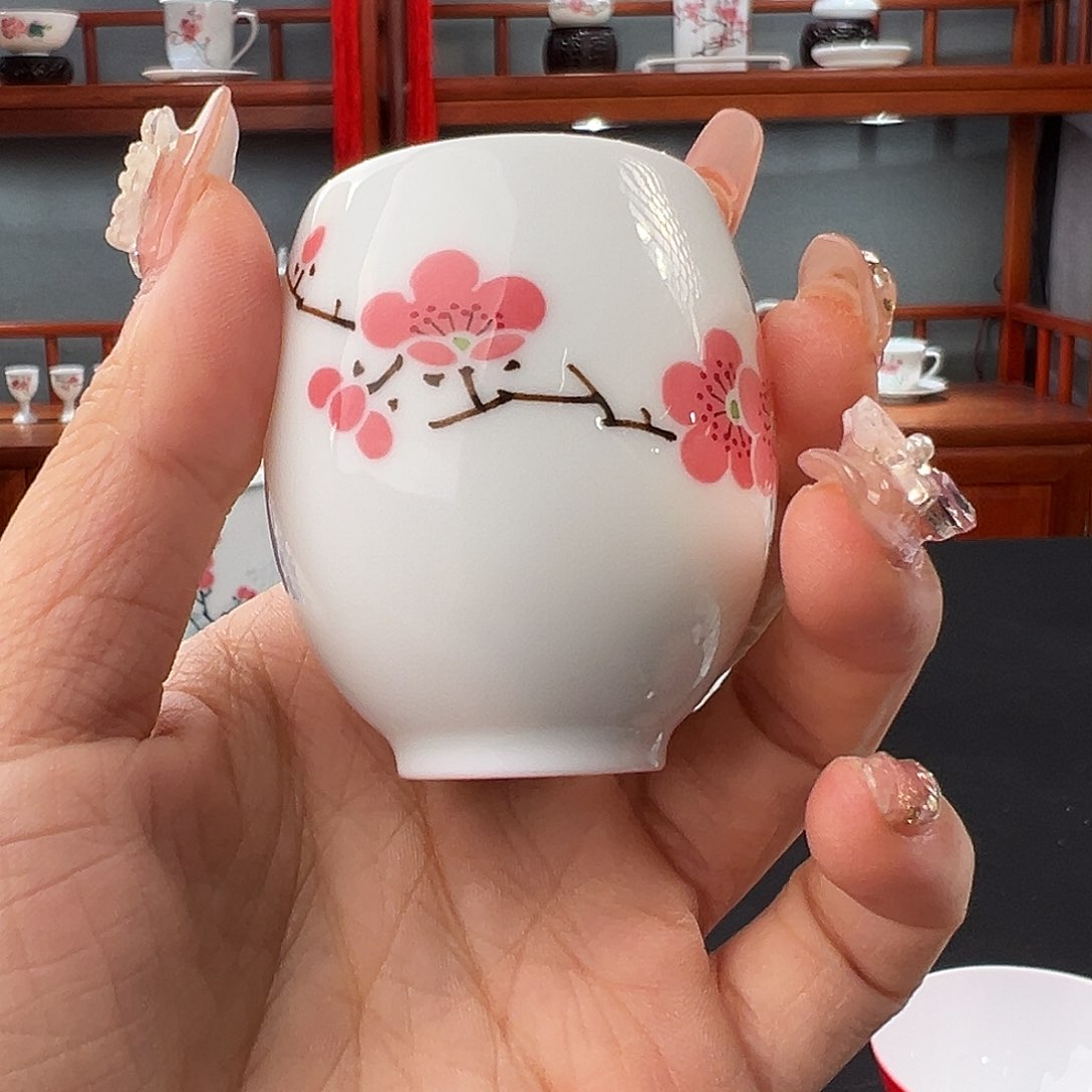翠竹红梅掌中宝釉把底