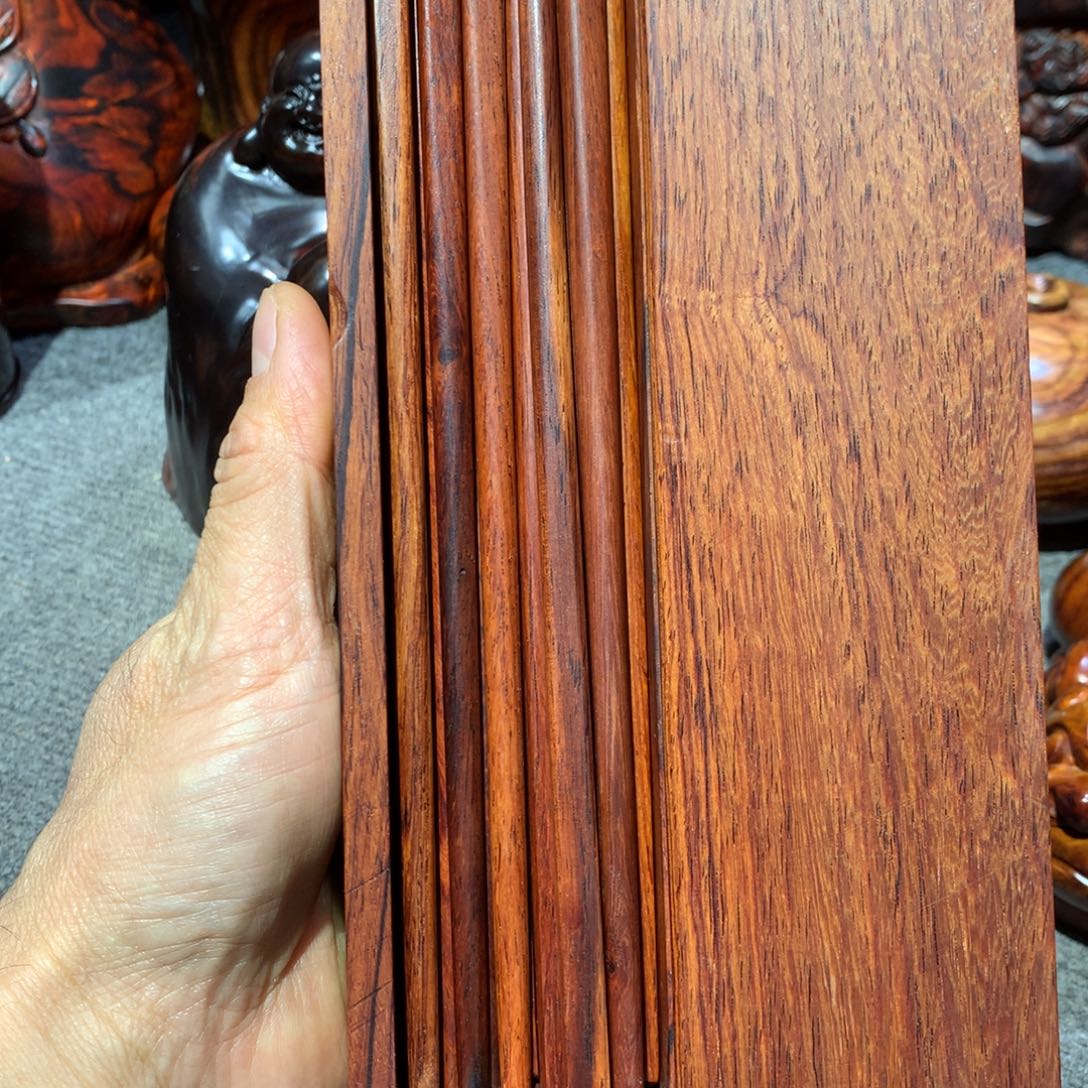 无***极木缅甸酸枝筷子一盒