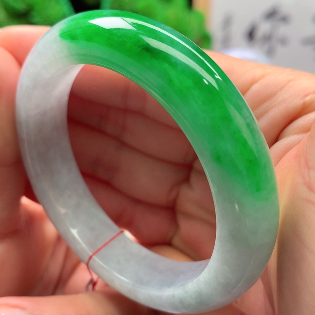 未镶嵌手镯翡翠缅甸52圈口