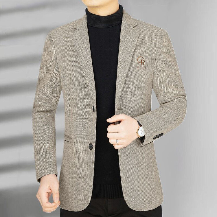 春秋新款西服男修身商务青年小西服休闲男士单西外套夹克上衣西装