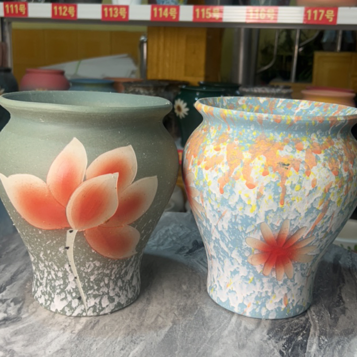 景德镇陶瓷透气大口径三角梅多肉花盆适合老桩绿植家用高22口18