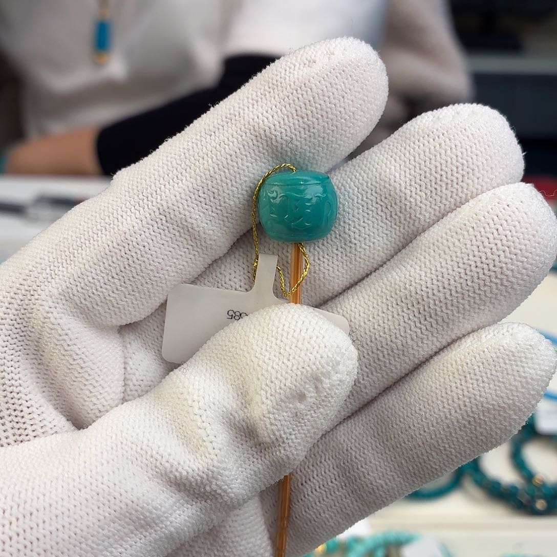 绿松石未镶嵌配饰12.8mm