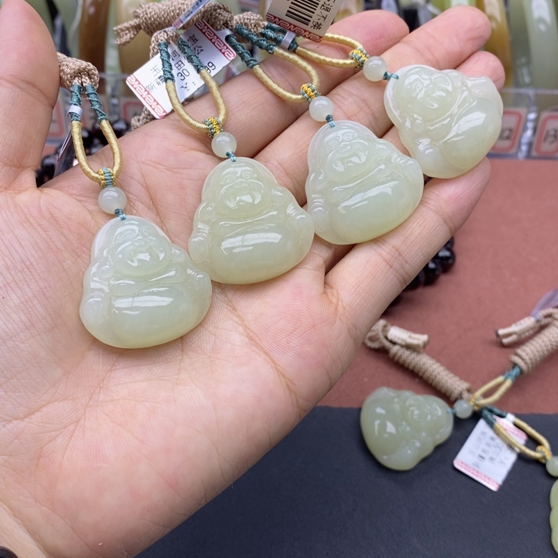 和田玉未镶嵌吊坠(不含链)多样性拍一发一