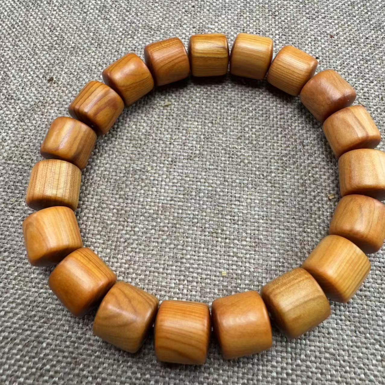 【芸奇】太行崖柏1.0直切单圈文玩手串