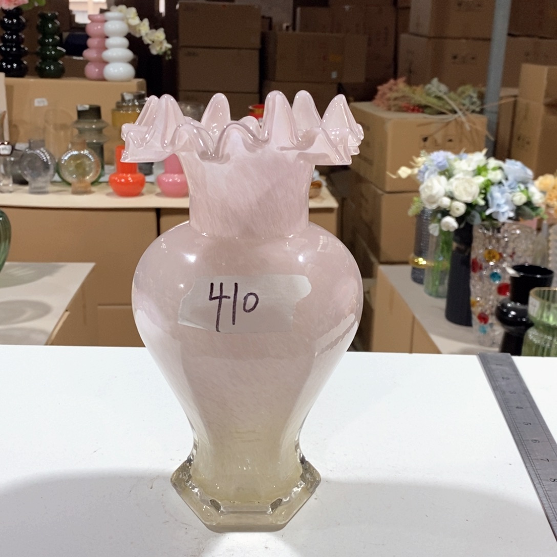 玻璃410一级琉璃高25口6玻璃花瓶嘎嘎好看