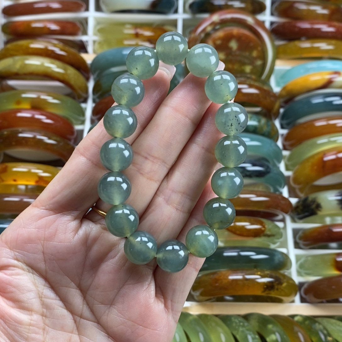 未镶嵌蛇纹石玉手镯
