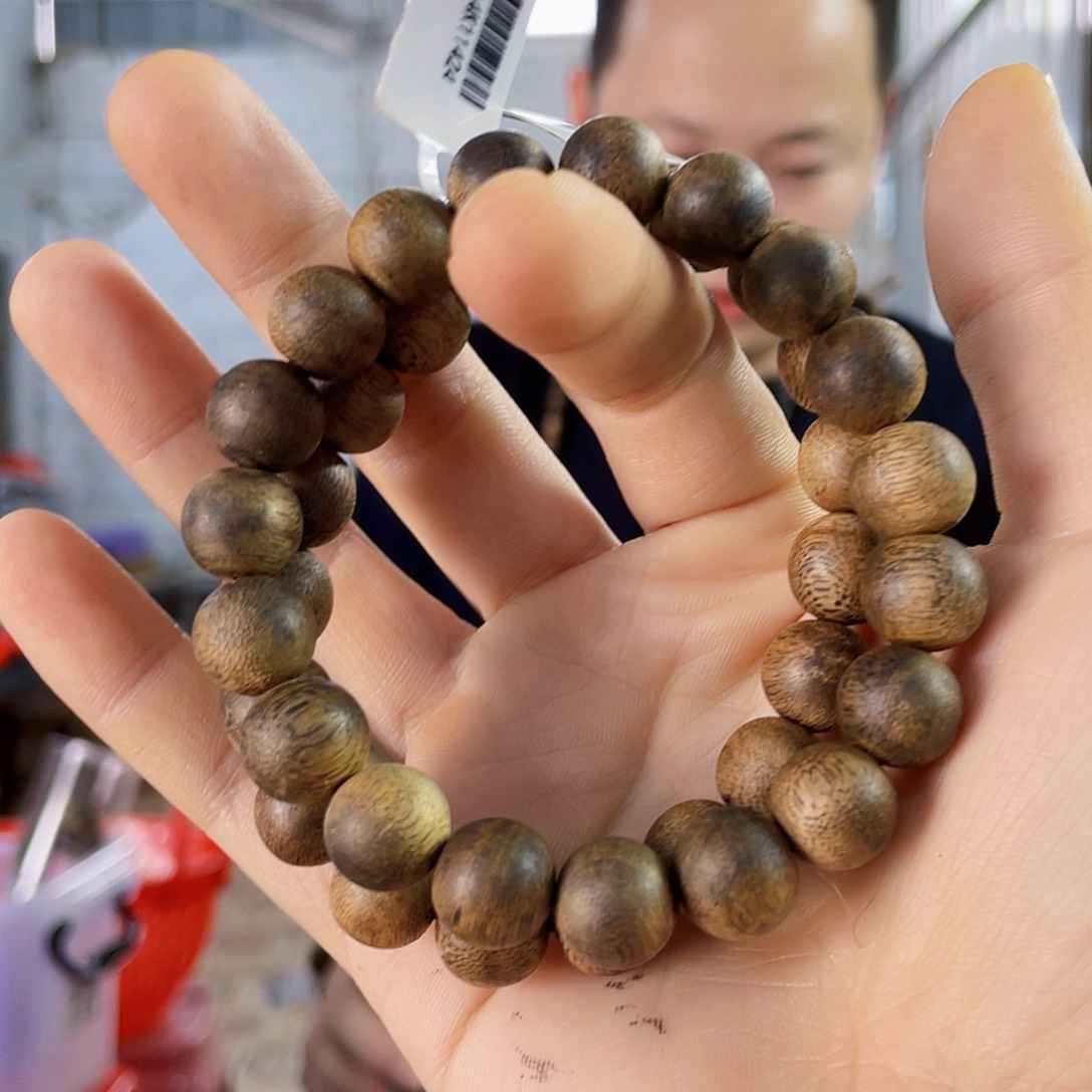 沉香手串棋楠圆珠单圈7克多样性发一