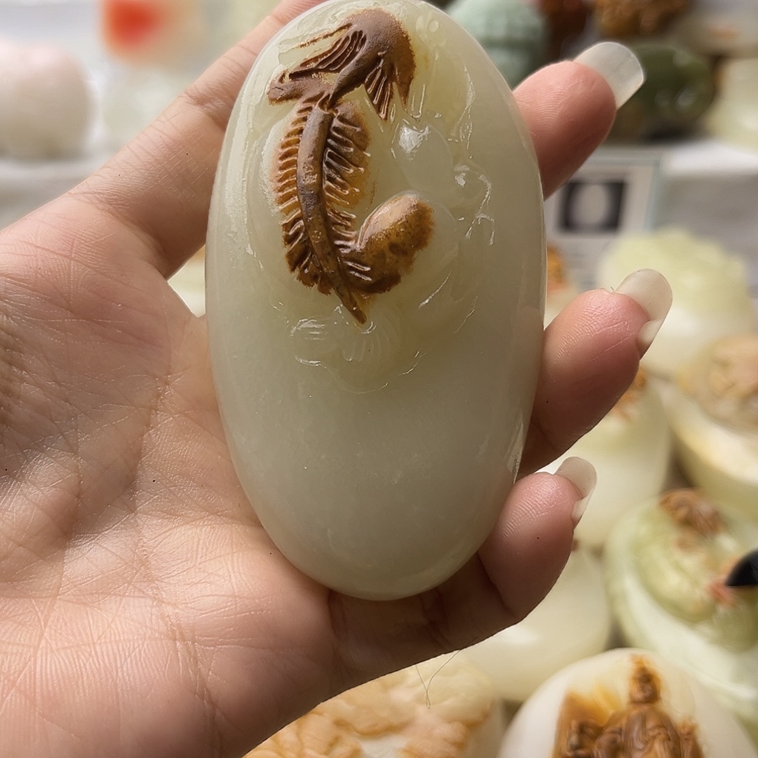 石材方解石手把件貔貅不退换