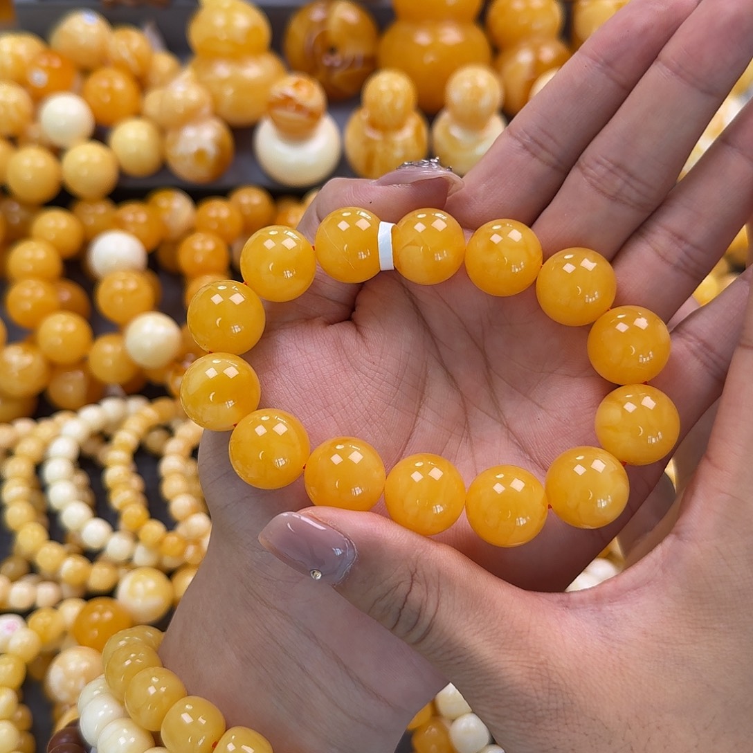 蜜蜡未镶嵌珠宝奇石同料17.4mm