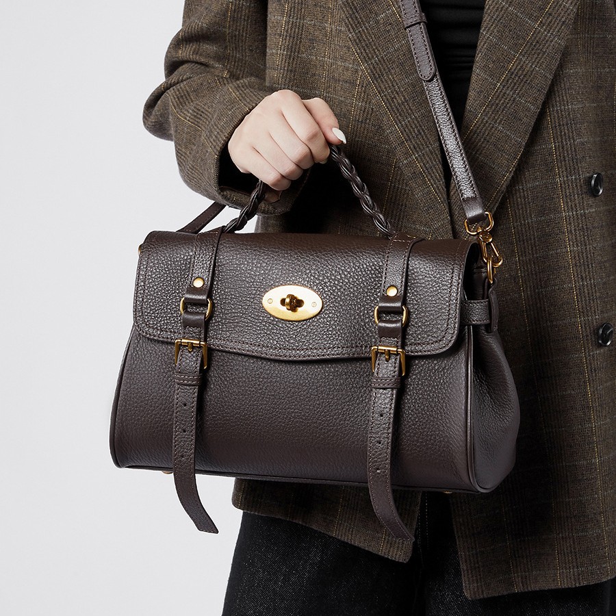 真皮百搭2025新款托特包通勤邮差包公文包女包单肩手提头层牛皮