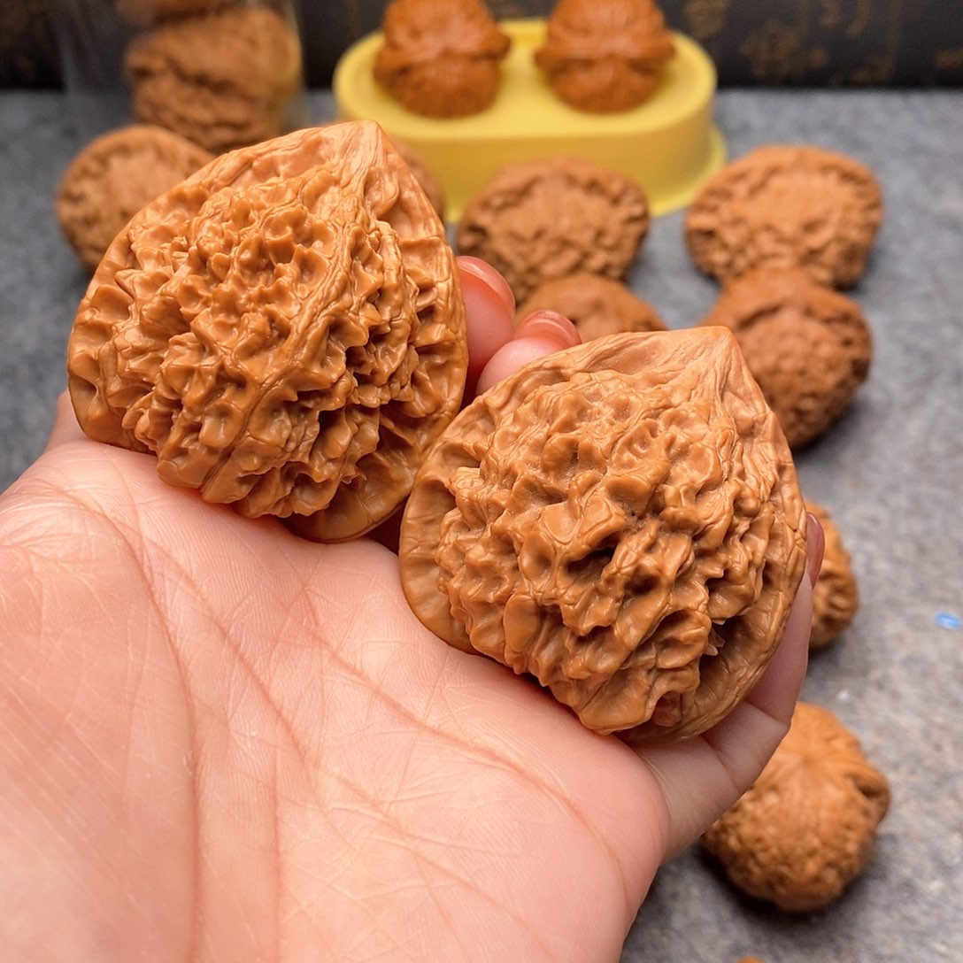 文玩核桃把件精品官帽46全品