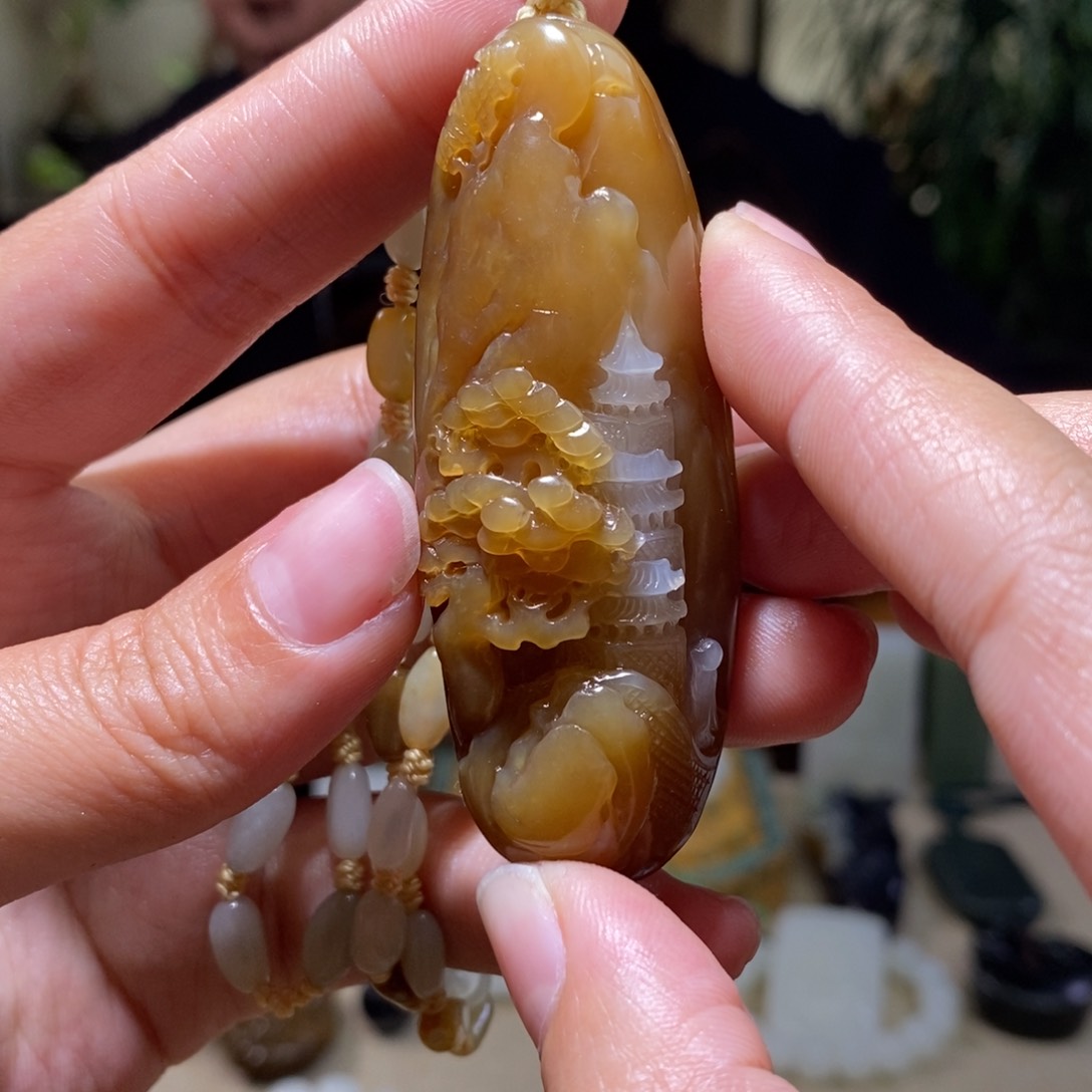 和田玉挂件未镶嵌@****@