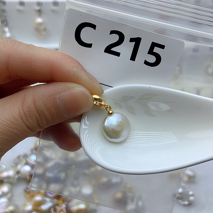 淡水珍珠颈饰银S925镶嵌