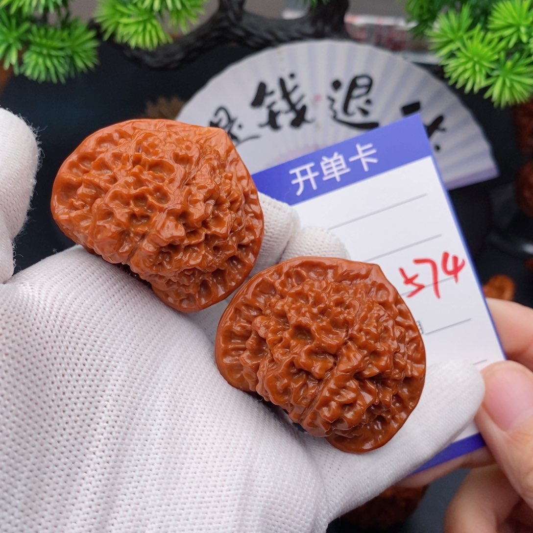 文玩核桃把件47官帽574