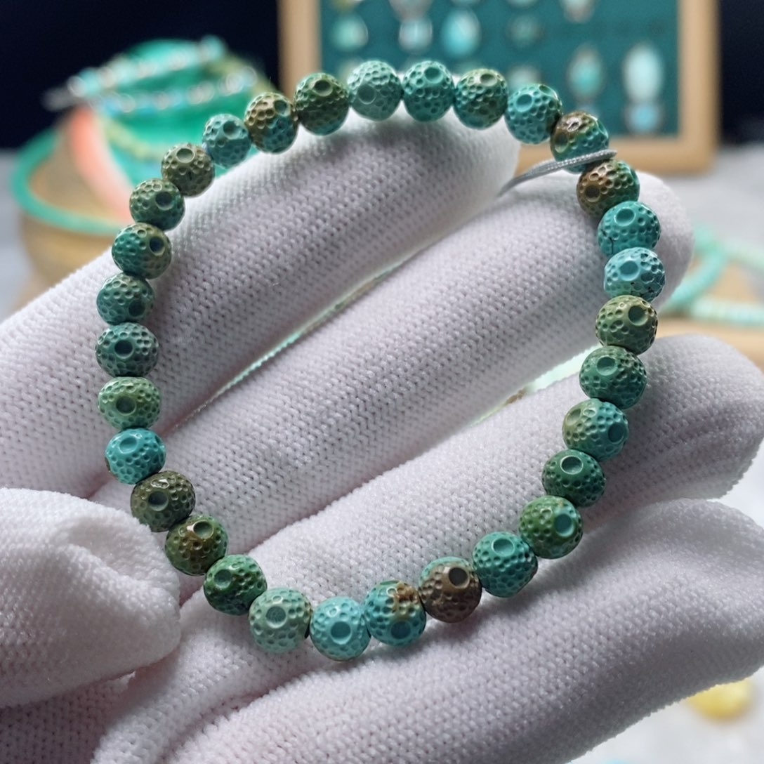 绿松石手链未镶嵌薄*味