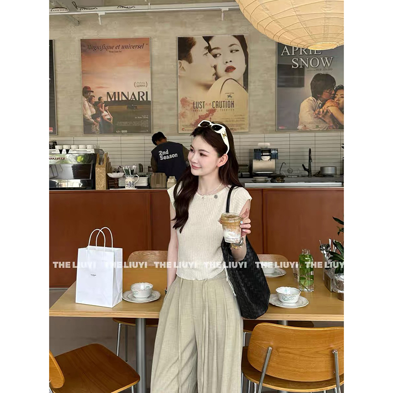 【黑灰色】3812超柔软新款高品质圆领针织上衣