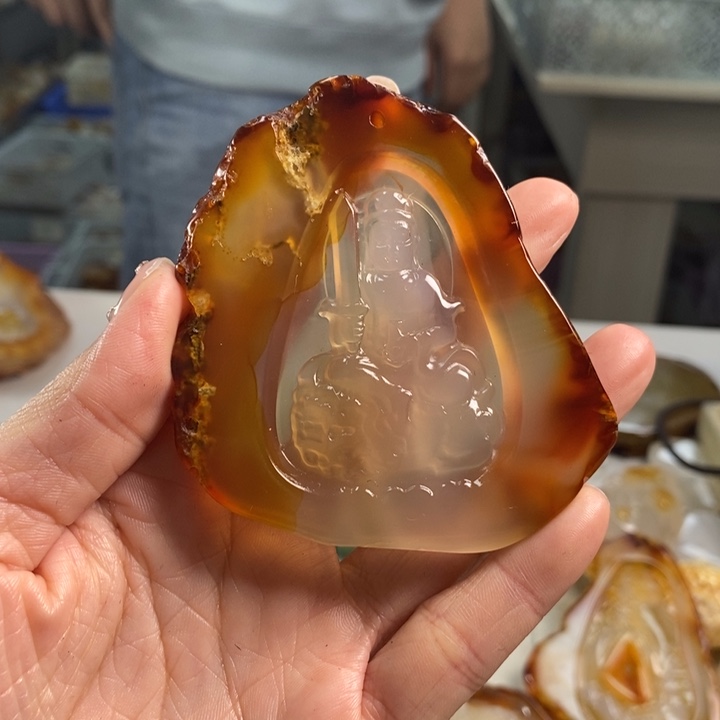 玛瑙/玉髓吊坠(不含链)未镶嵌