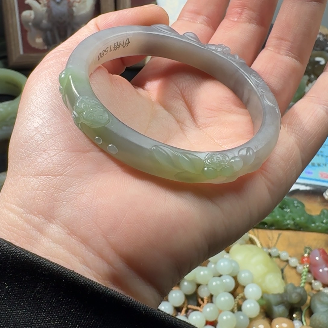 和田玉手镯未镶嵌C****