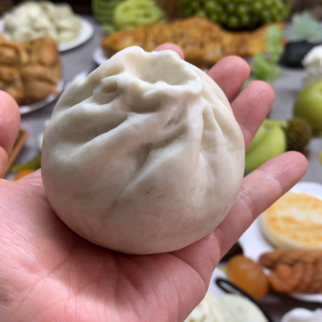 坠***叶蛇纹石玉未镶嵌岫玉如意、万事如意