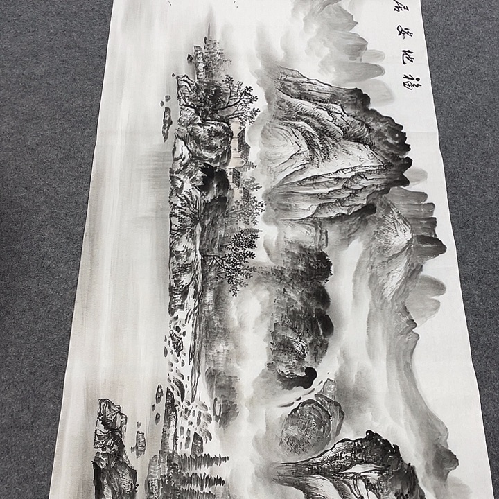 国画今天早上国画作品展示