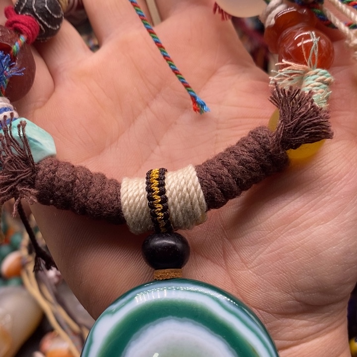 玛瑙/玉髓颈饰未镶嵌小*五