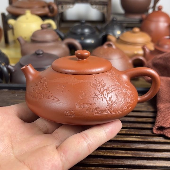 紫砂茶壶原矿紫砂半手工制作