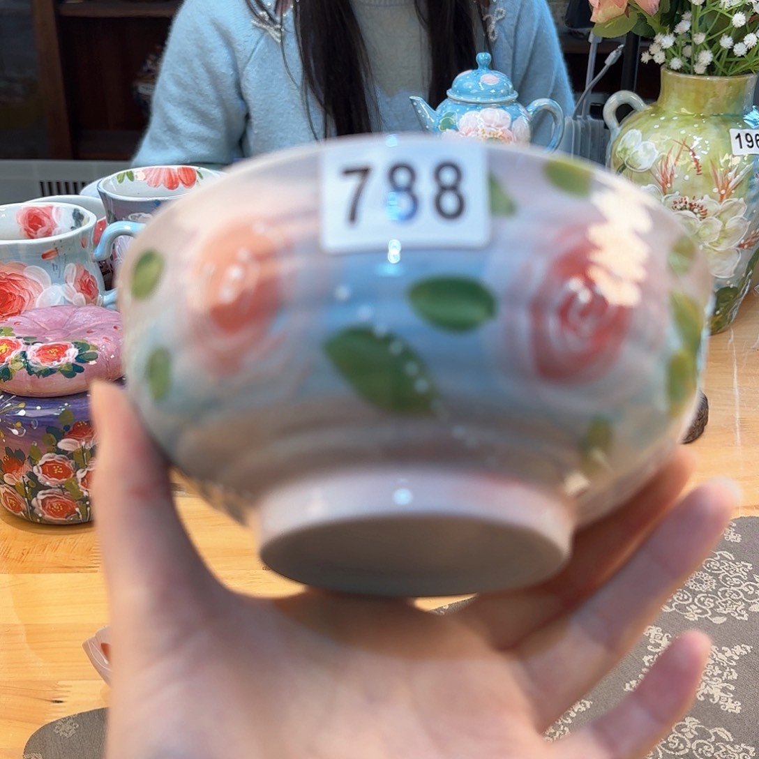 景德镇手绘高温釉下彩陶瓷茶具