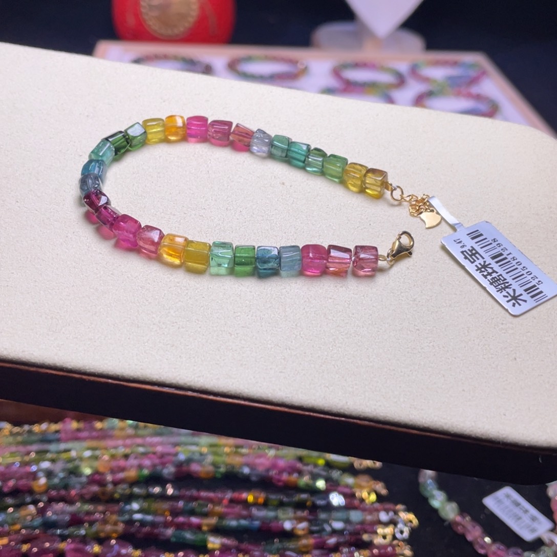 碧玺手链未镶嵌A8碧玺手链