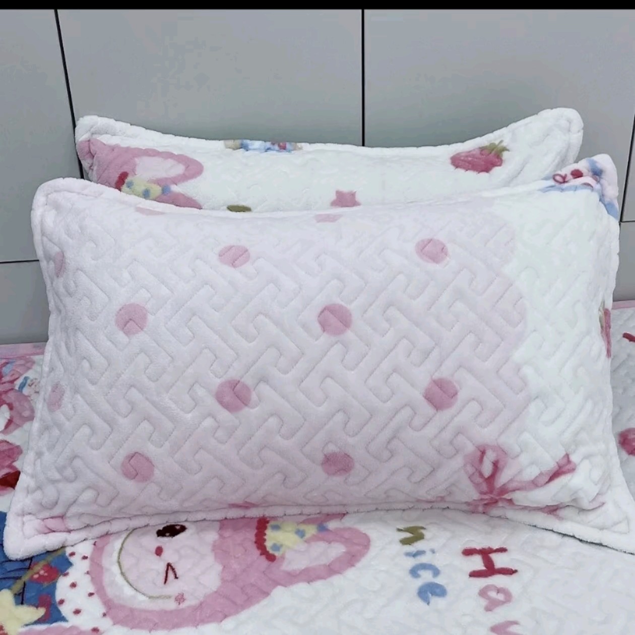 【枕套】牛奶绒加厚枕套保暖可拆洗