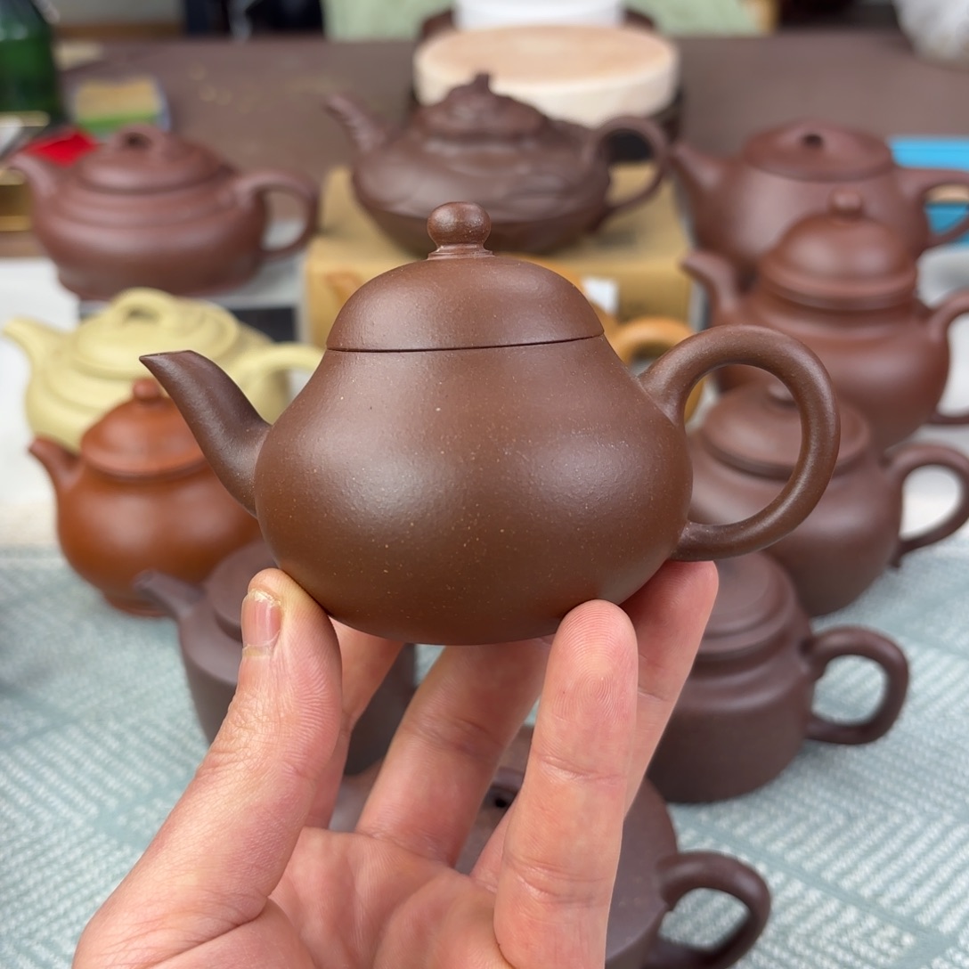 紫砂茶壶紫泥 梨型 120cc