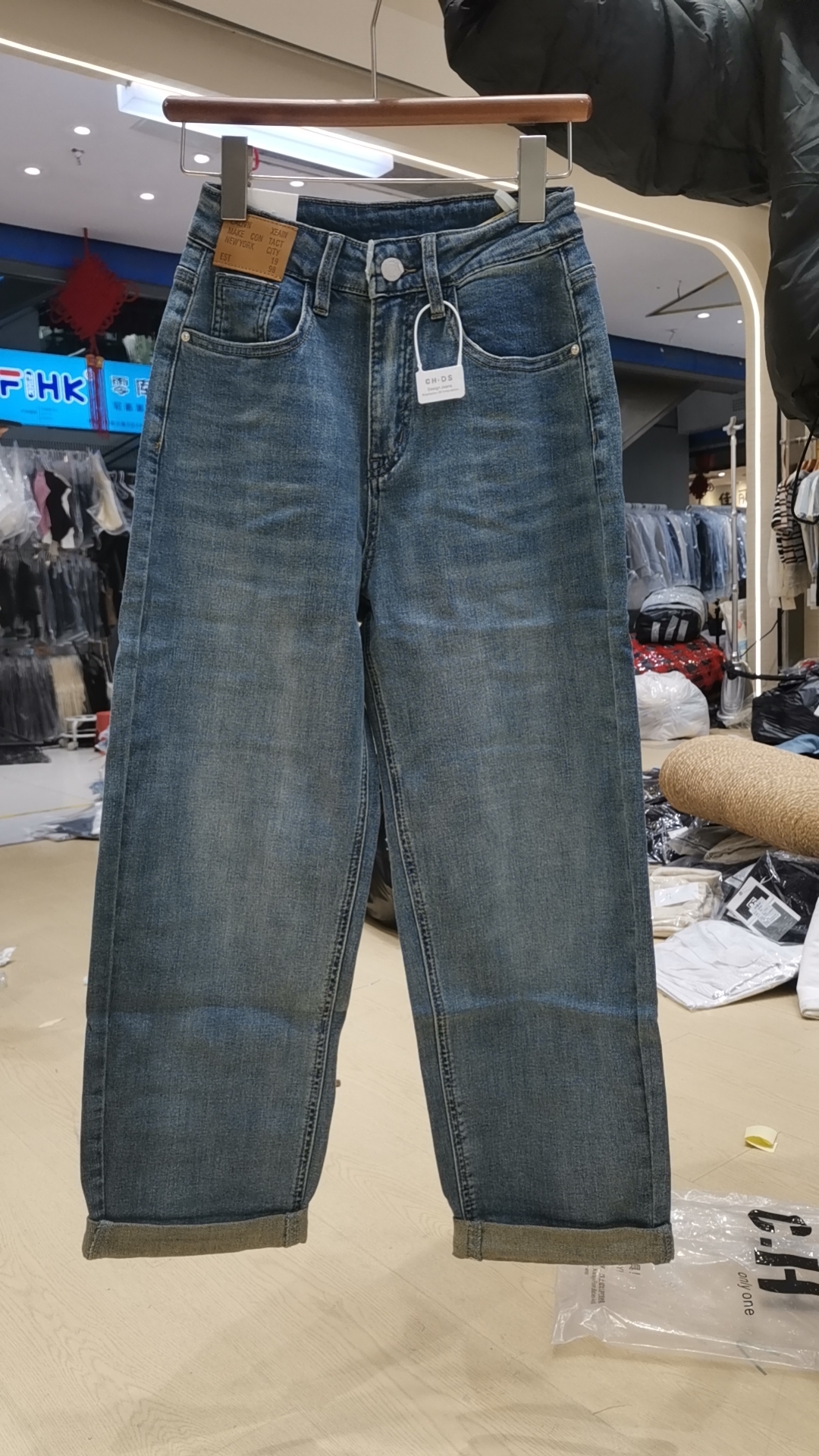 76191[CH]春季新款牛仔裤