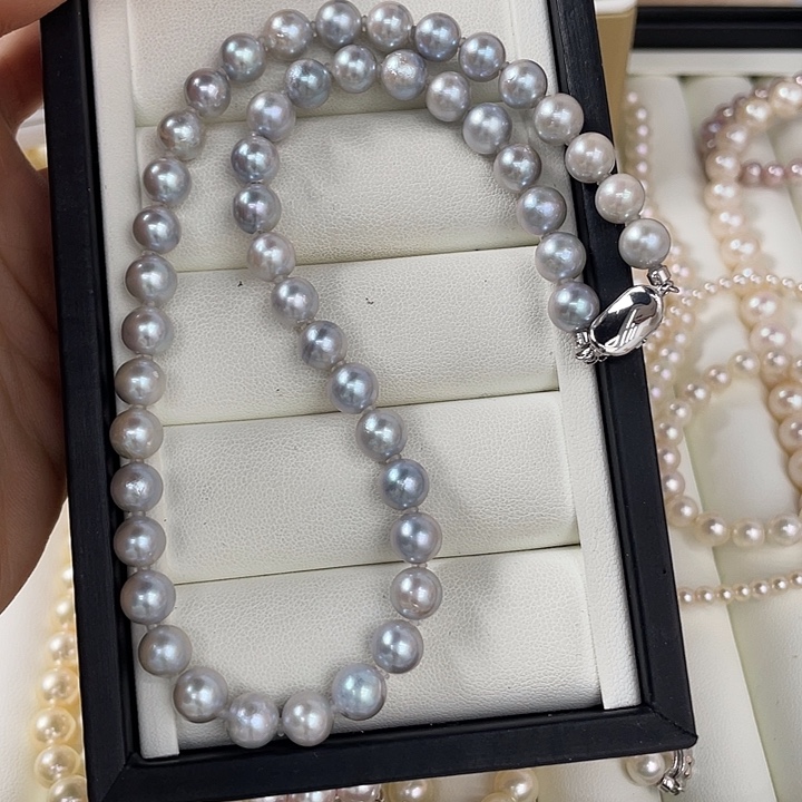 颈饰银S925镶嵌海水珍珠