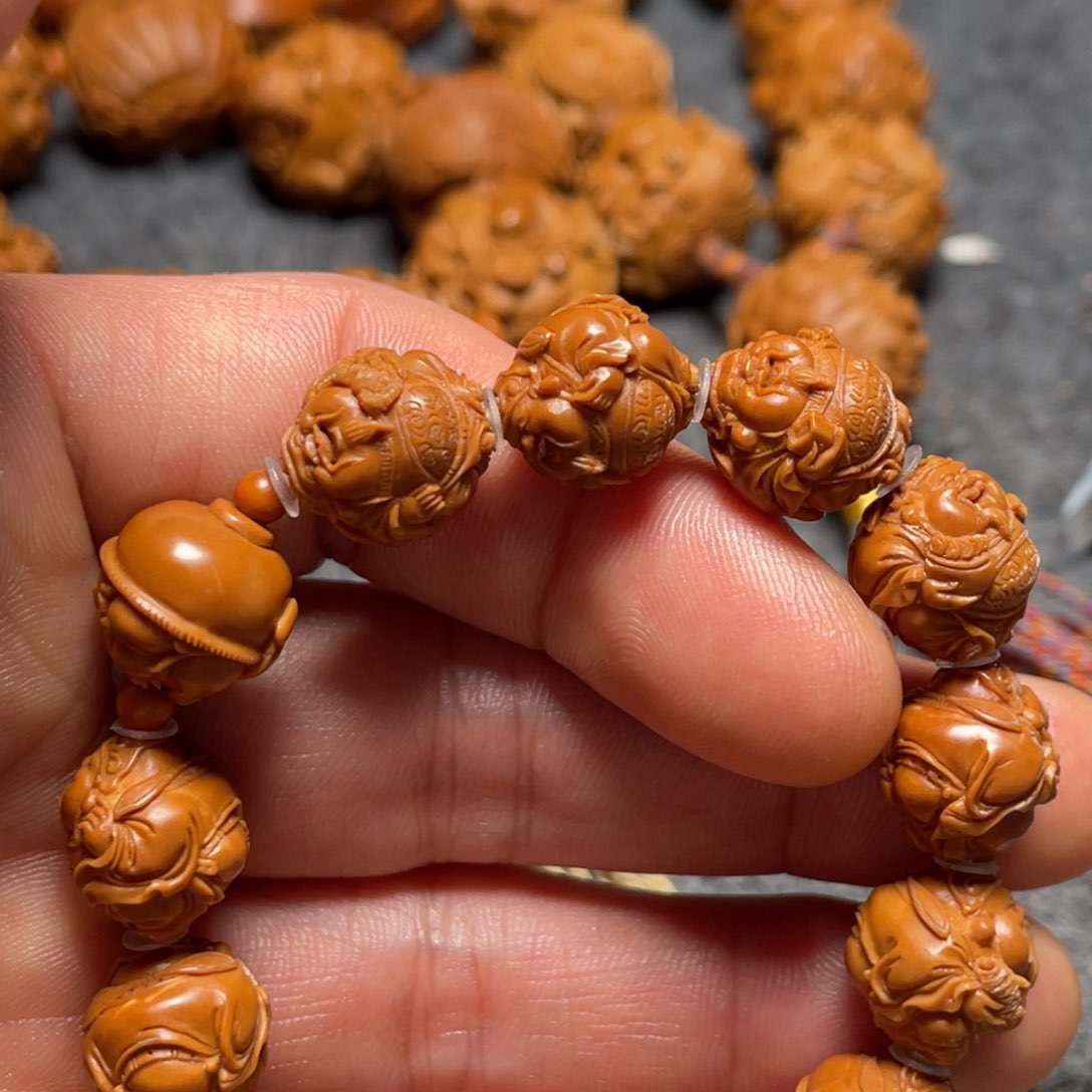 橄榄核手串/手链萝**子财神